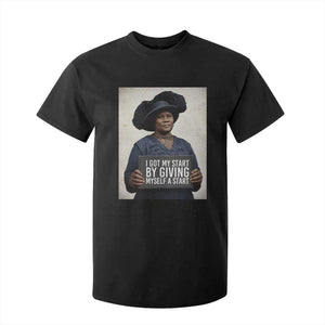 Madam CJ Walker Quote T Shirt For Kid I Got My Start By Giving Myself A Start