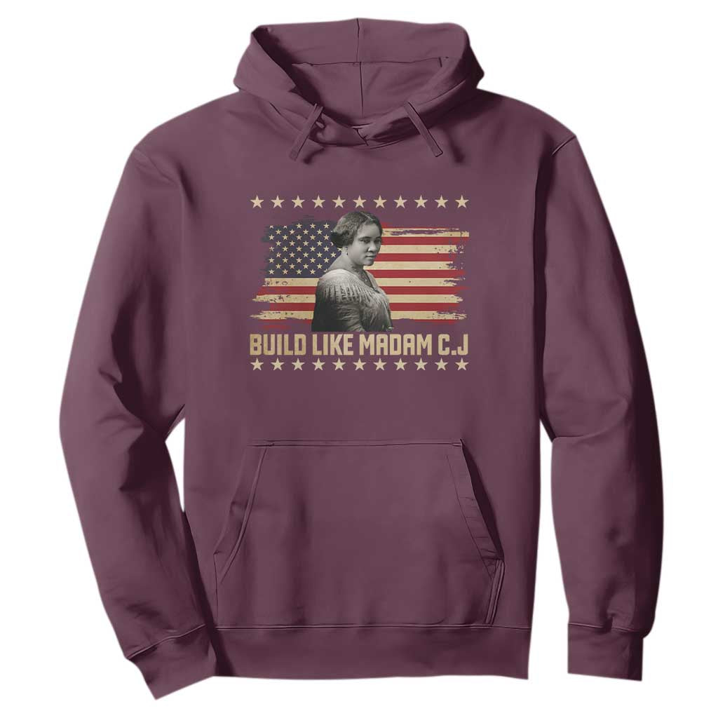 Build Like Madam CJ Walker Hoodie Black History Month Gift
