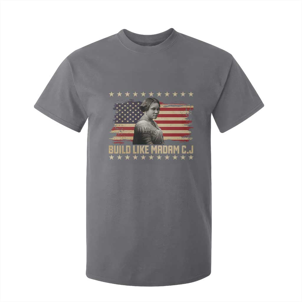 Build Like Madam CJ Walker T Shirt For Kid Black History Month Gift