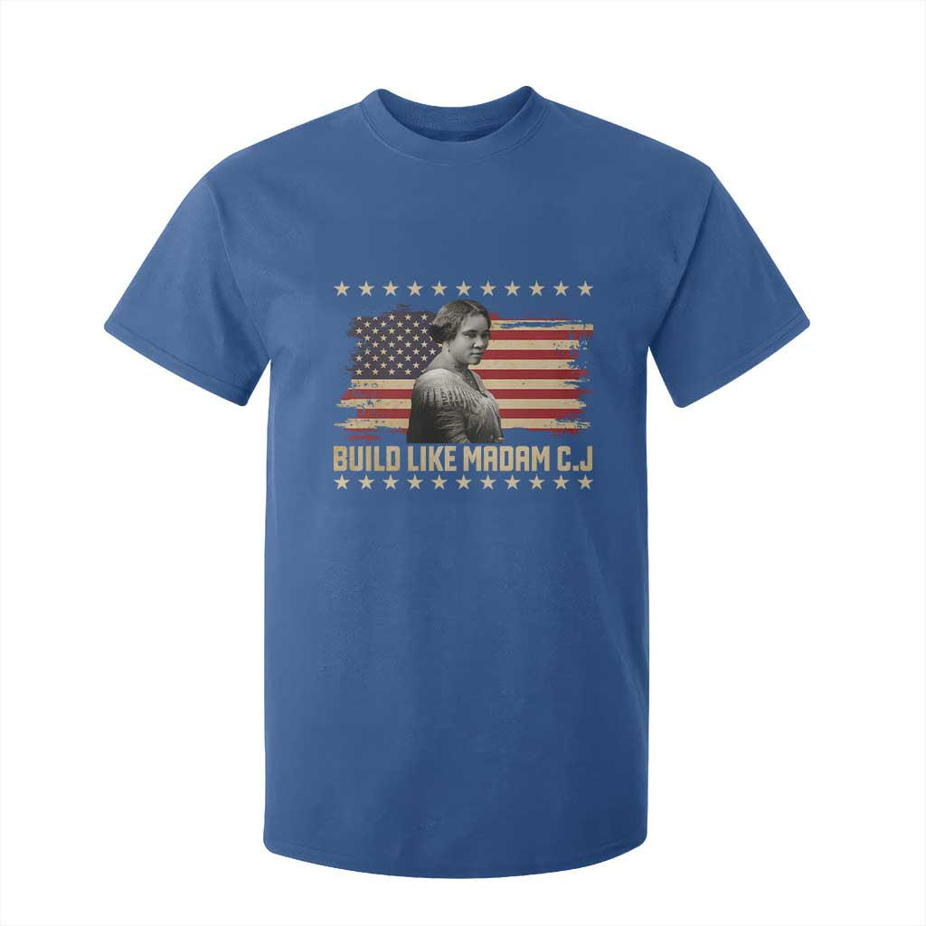 Build Like Madam CJ Walker T Shirt For Kid Black History Month Gift