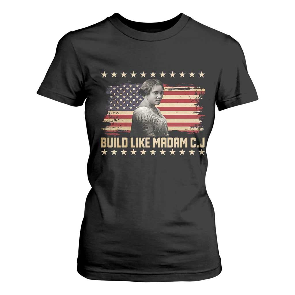 Build Like Madam CJ Walker T Shirt For Women Black History Month Gift