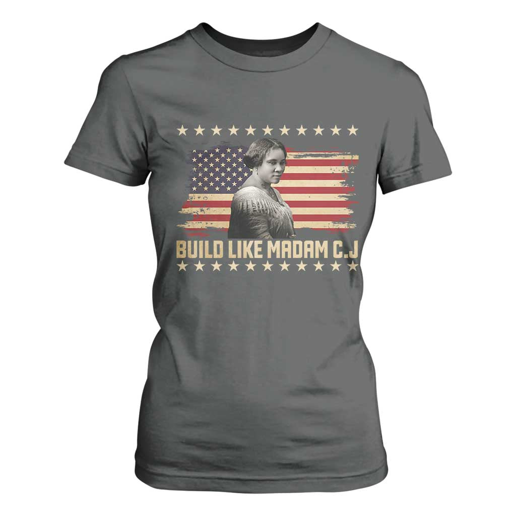 Build Like Madam CJ Walker T Shirt For Women Black History Month Gift