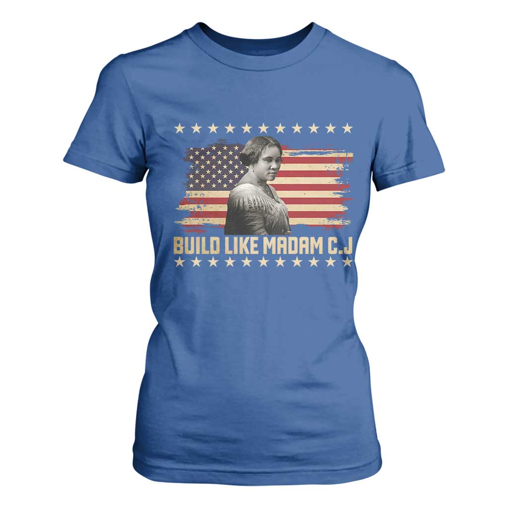 Build Like Madam CJ Walker T Shirt For Women Black History Month Gift