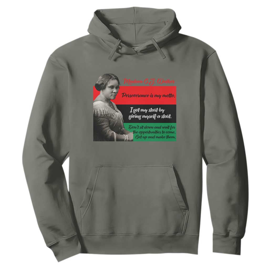 Madam CJ Walker Hoodie Women Empowerment Inspirational Quote