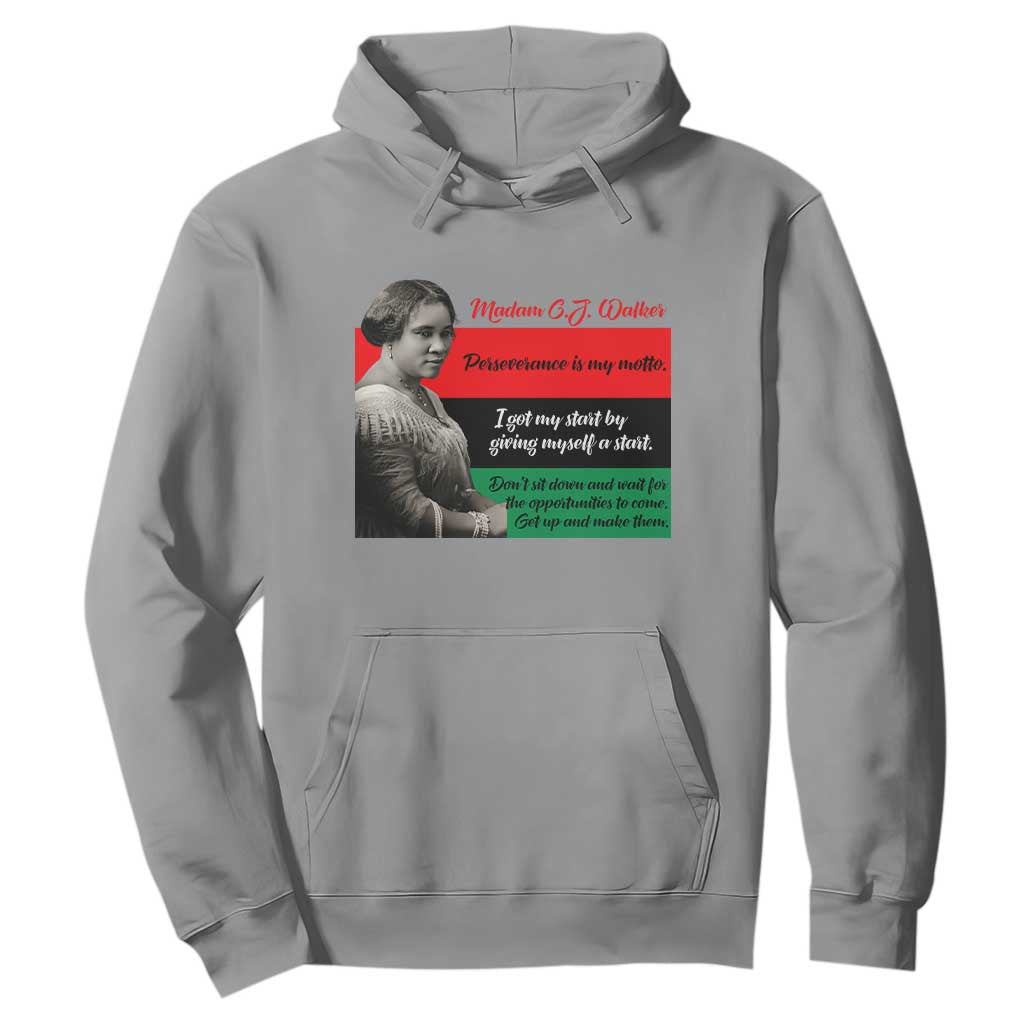 Madam CJ Walker Hoodie Women Empowerment Inspirational Quote