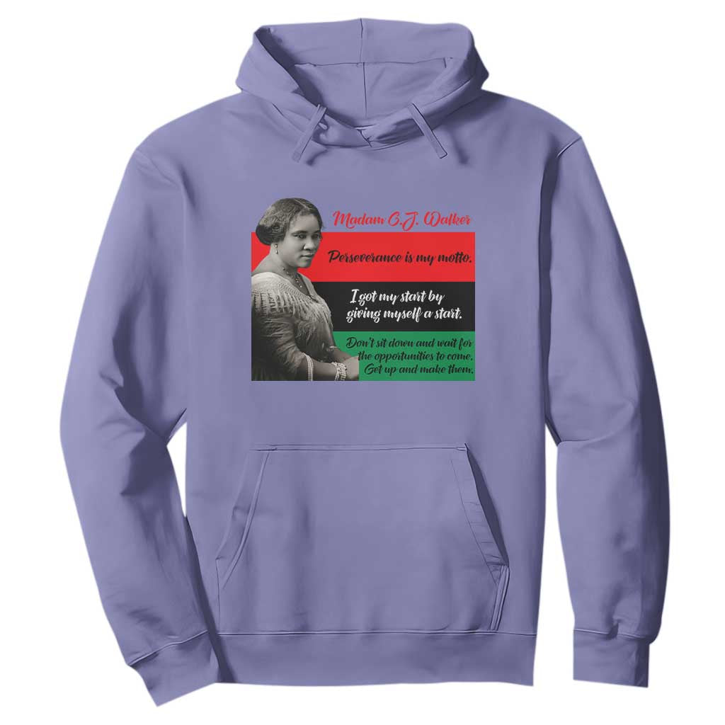 Madam CJ Walker Hoodie Women Empowerment Inspirational Quote