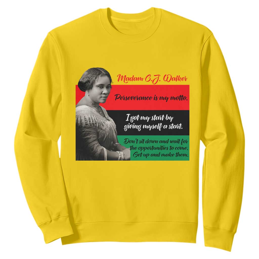 Madam CJ Walker Sweatshirt Women Empowerment Inspirational Quote