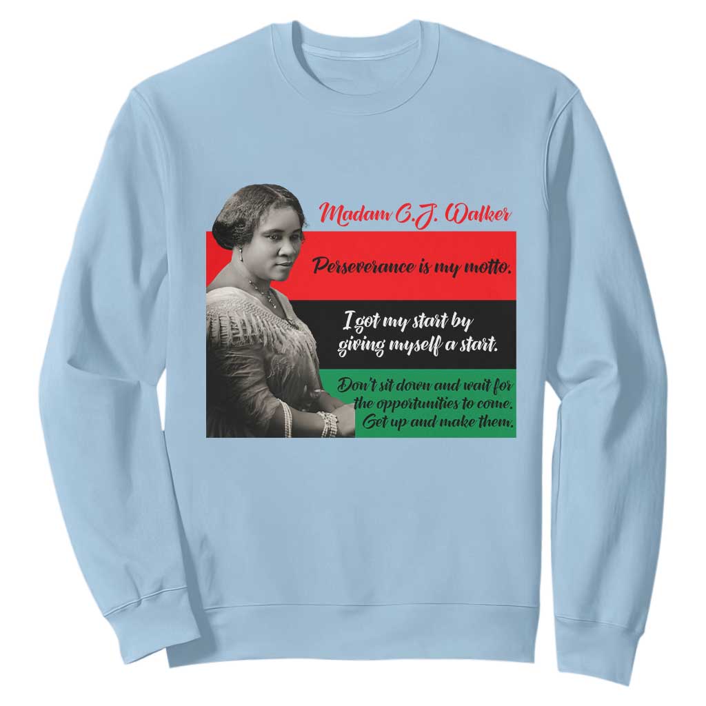 Madam CJ Walker Sweatshirt Women Empowerment Inspirational Quote