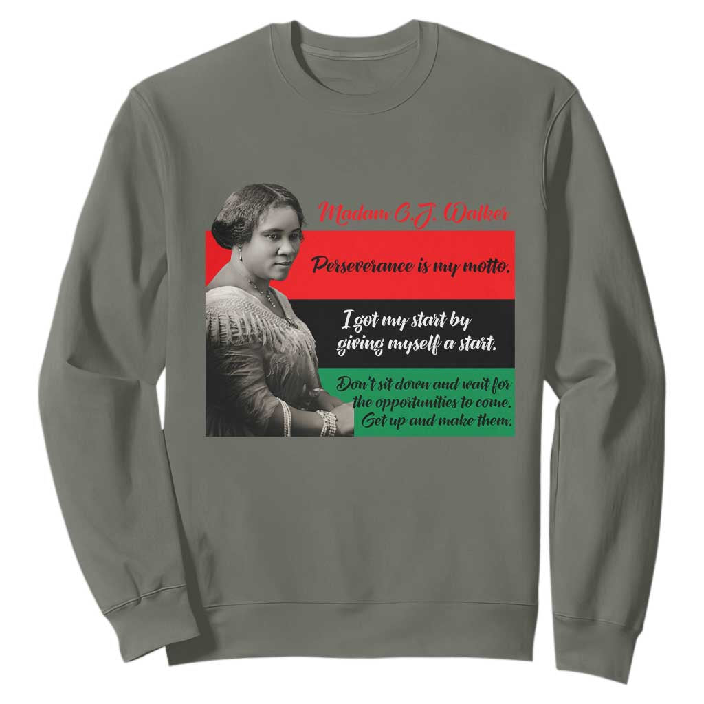Madam CJ Walker Sweatshirt Women Empowerment Inspirational Quote