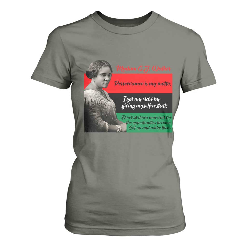 Madam CJ Walker T Shirt For Women Women Empowerment Inspirational Quote
