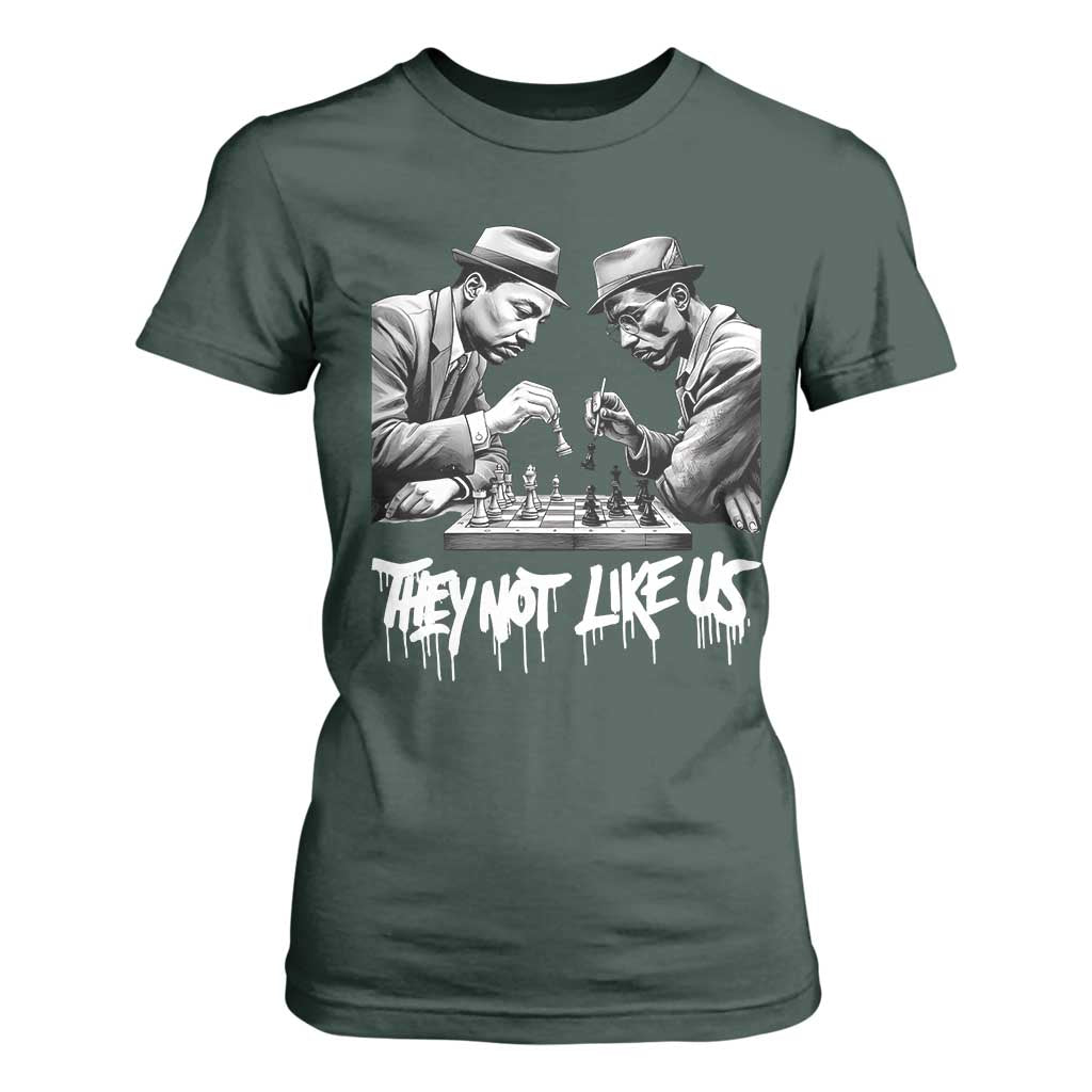 MLK And Malcolm X T Shirt For Women They Not Like Us African American Heritage Gift - African Pride