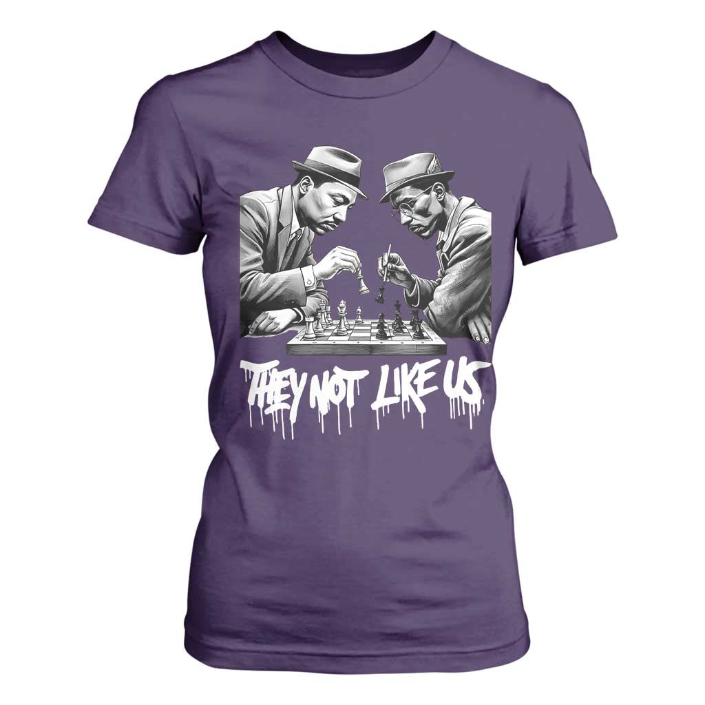 MLK And Malcolm X T Shirt For Women They Not Like Us African American Heritage Gift - African Pride