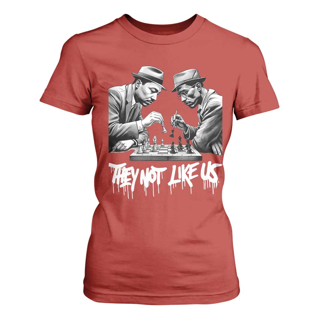 MLK And Malcolm X T Shirt For Women They Not Like Us African American Heritage Gift - African Pride