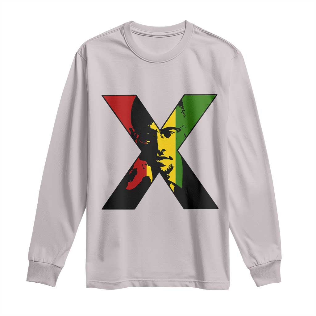 Malcolm X Long Sleeve Shirt African American Heritage Gift - African Pride