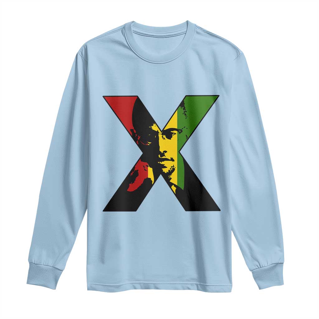 Malcolm X Long Sleeve Shirt African American Heritage Gift - African Pride