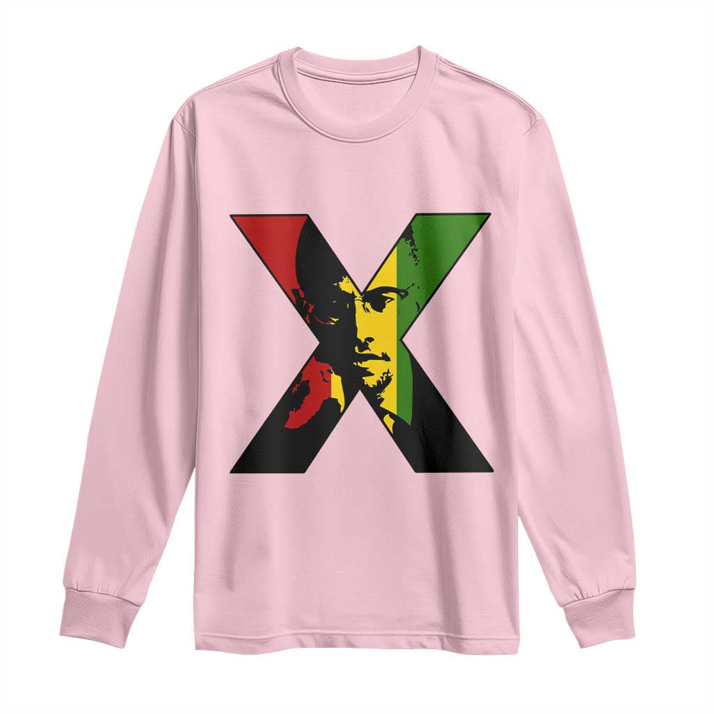 Malcolm X Long Sleeve Shirt African American Heritage Gift - African Pride