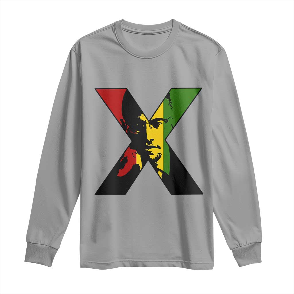 Malcolm X Long Sleeve Shirt African American Heritage Gift - African Pride