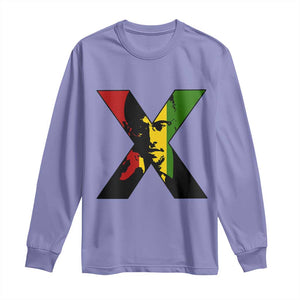 Malcolm X Long Sleeve Shirt African American Heritage Gift - African Pride