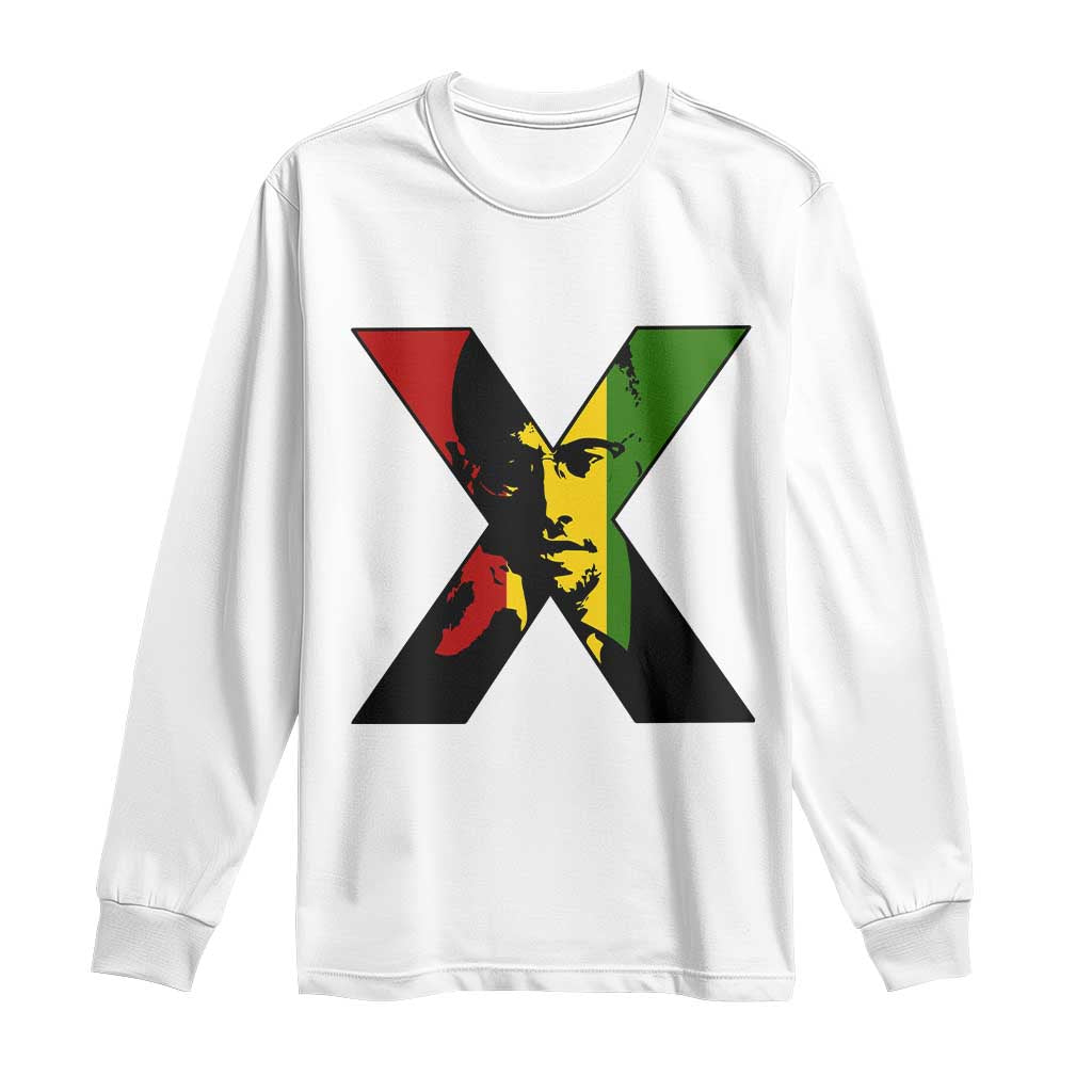 Malcolm X Long Sleeve Shirt African American Heritage Gift - African Pride