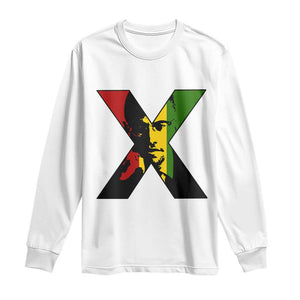 Malcolm X Long Sleeve Shirt African American Heritage Gift - African Pride