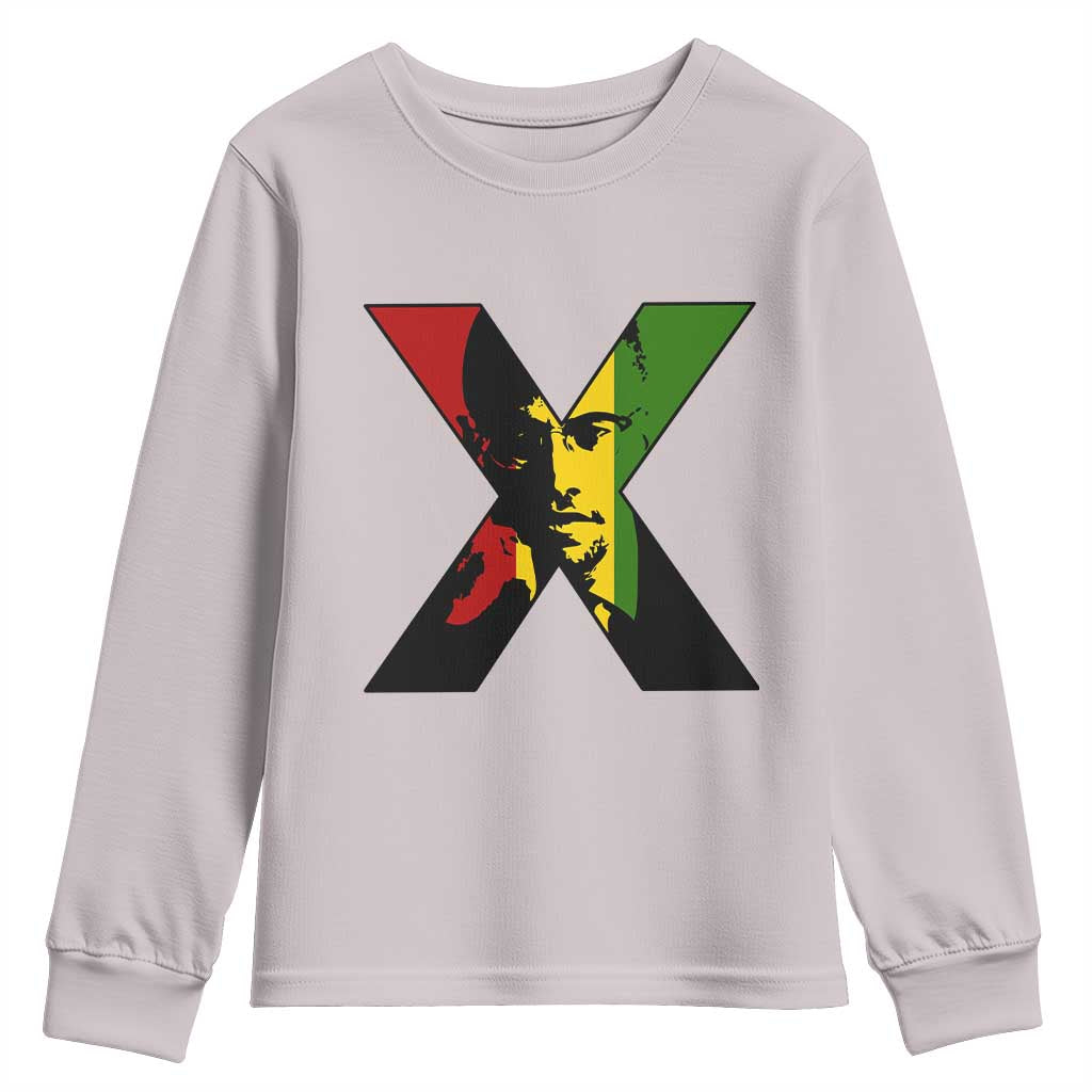Malcolm X Youth Sweatshirt African American Heritage Gift - African Pride
