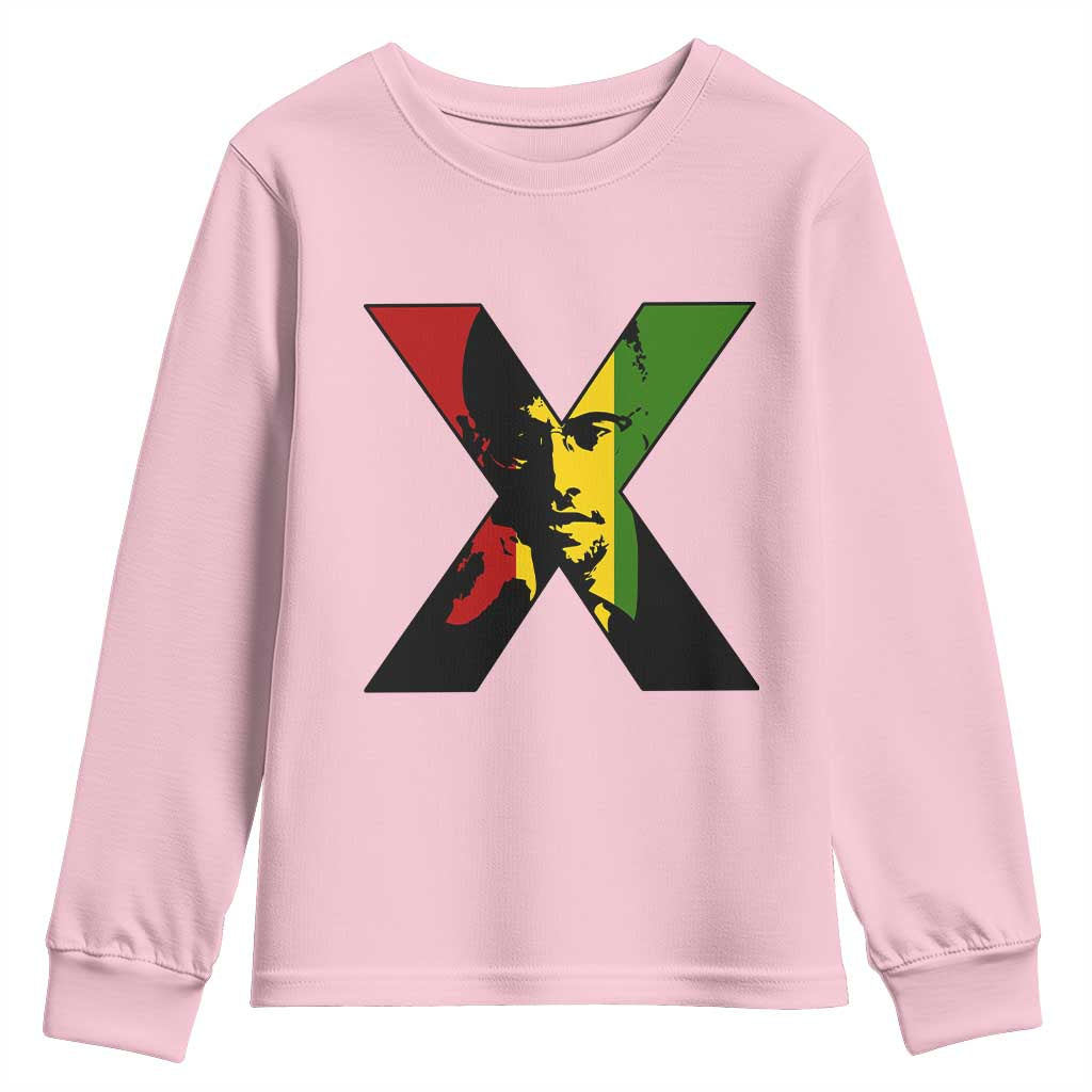 Malcolm X Youth Sweatshirt African American Heritage Gift - African Pride