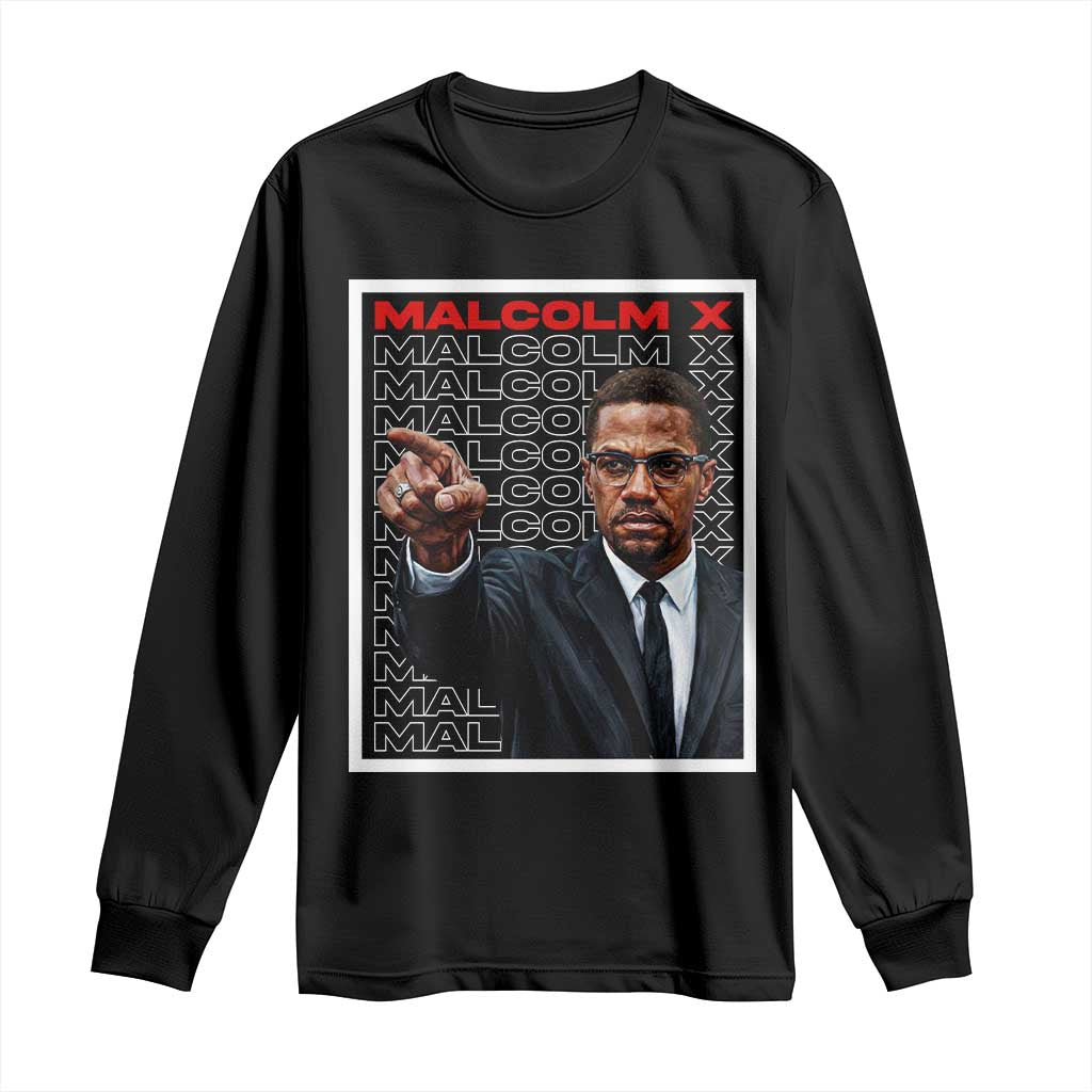 Malcolm X Legend Long Sleeve Shirt African American Activist Legacy - African Pride