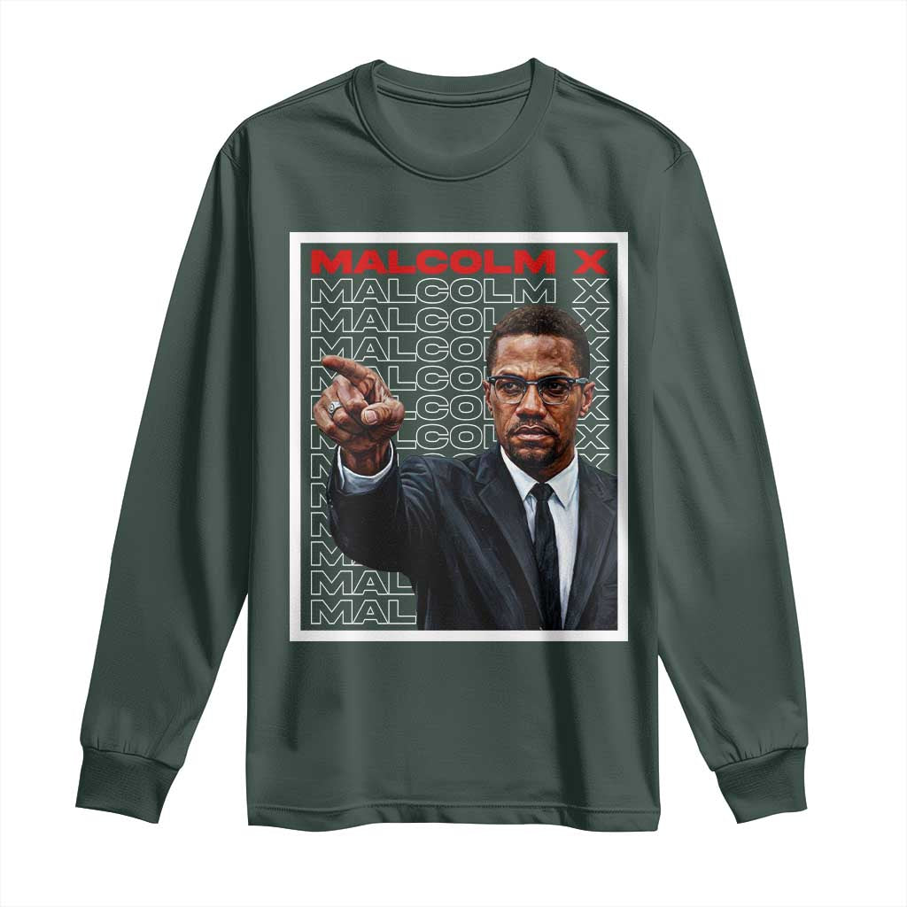 Malcolm X Legend Long Sleeve Shirt African American Activist Legacy - African Pride