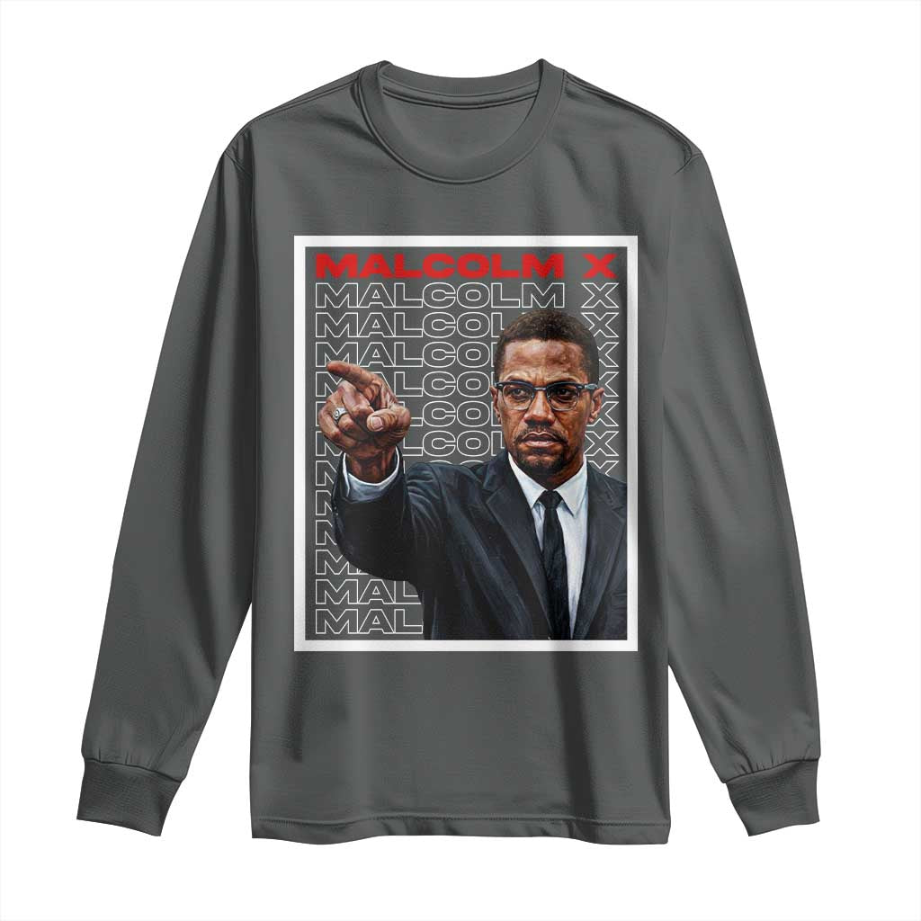 Malcolm X Legend Long Sleeve Shirt African American Activist Legacy - African Pride