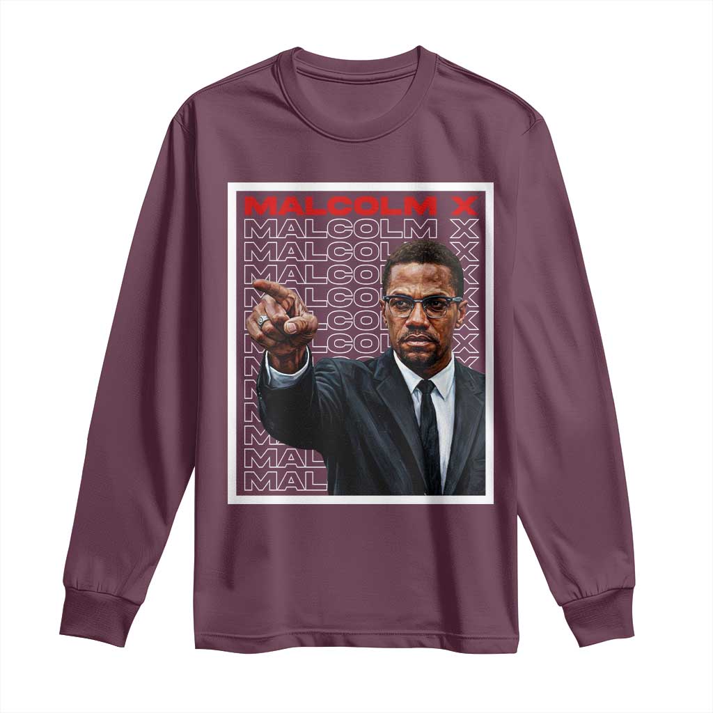 Malcolm X Legend Long Sleeve Shirt African American Activist Legacy - African Pride