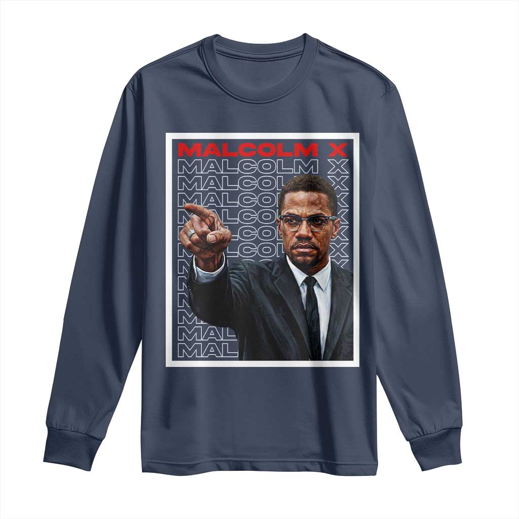 Malcolm X Legend Long Sleeve Shirt African American Activist Legacy - African Pride