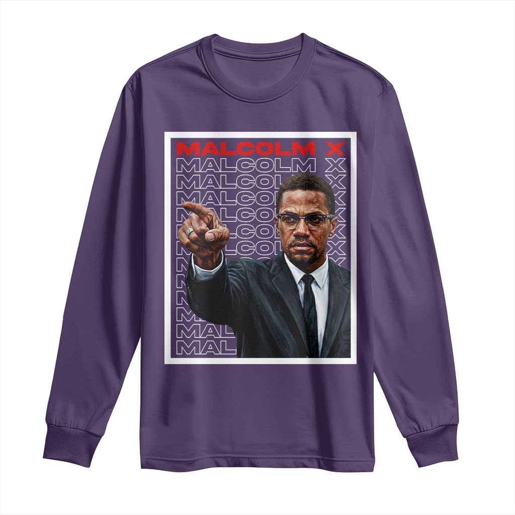 Malcolm X Legend Long Sleeve Shirt African American Activist Legacy - African Pride