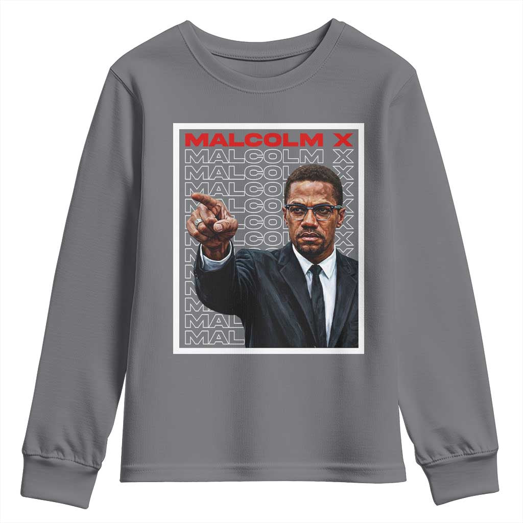 Malcolm X Legend Youth Sweatshirt African American Activist Legacy - African Pride