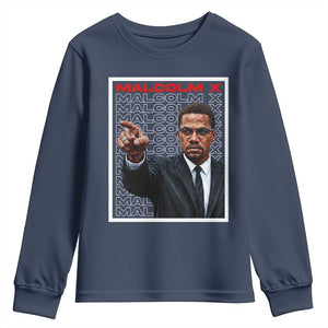 Malcolm X Legend Youth Sweatshirt African American Activist Legacy - African Pride