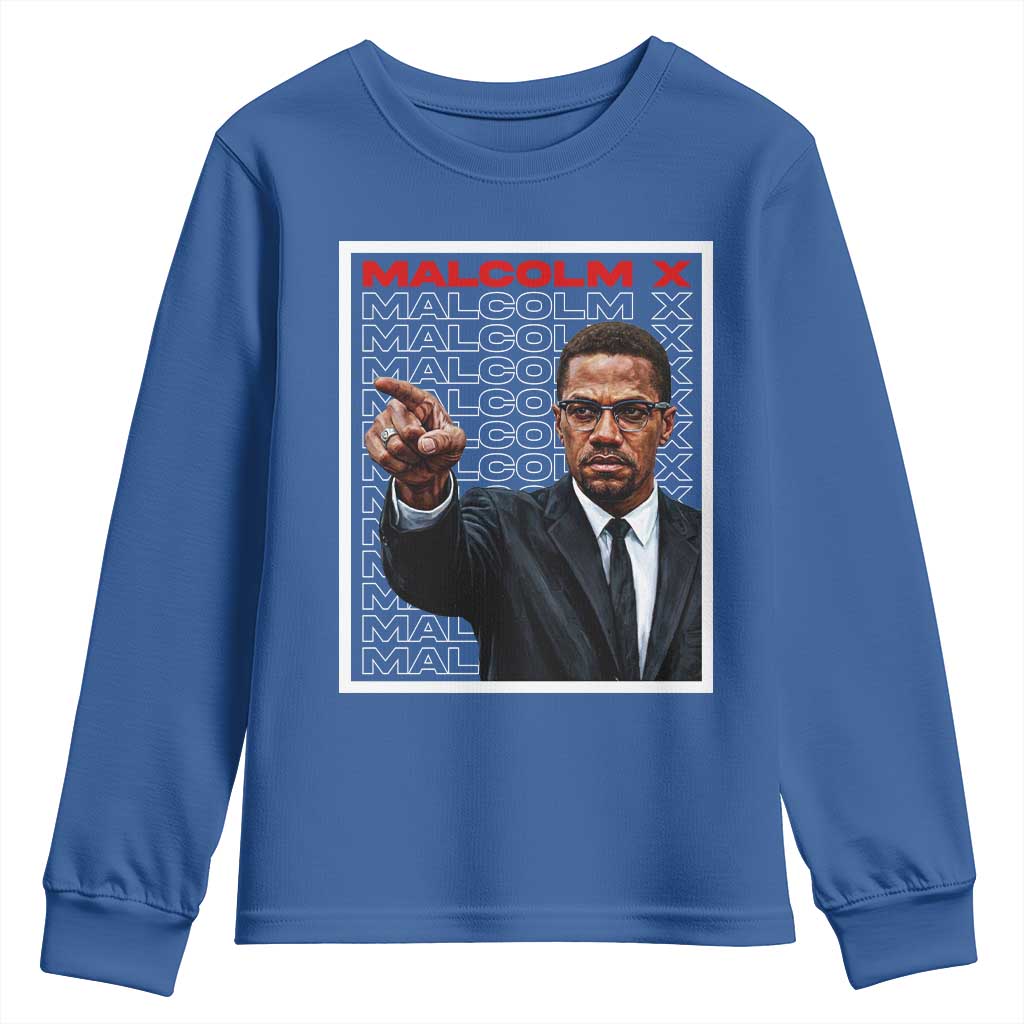 Malcolm X Legend Youth Sweatshirt African American Activist Legacy - African Pride