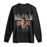 Black History Hero Malcolm X Long Sleeve Shirt Stumbling Is Not Falling TS12
