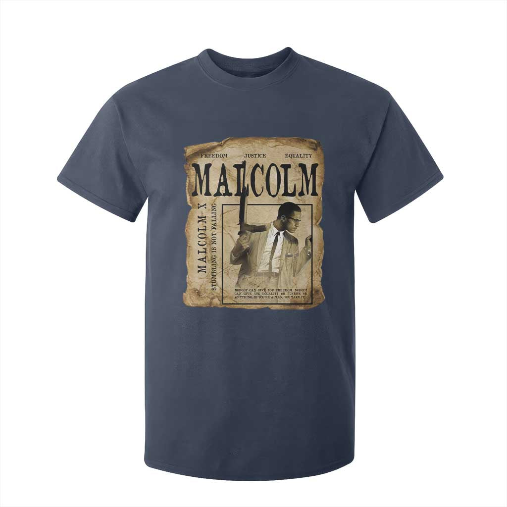 Malcolm X Historical Newspaper T Shirt For Kid Stumbling Is Not Falling Black History TS12