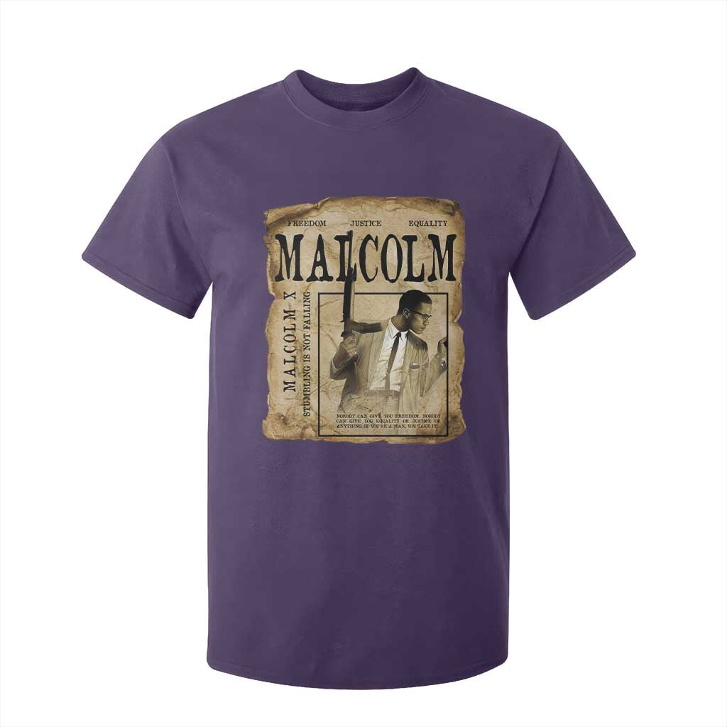 Malcolm X Historical Newspaper T Shirt For Kid Stumbling Is Not Falling Black History TS12