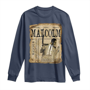 Malcolm X Historical Newspaper Long Sleeve Shirt By Any Means Necessary Black History - African Pride