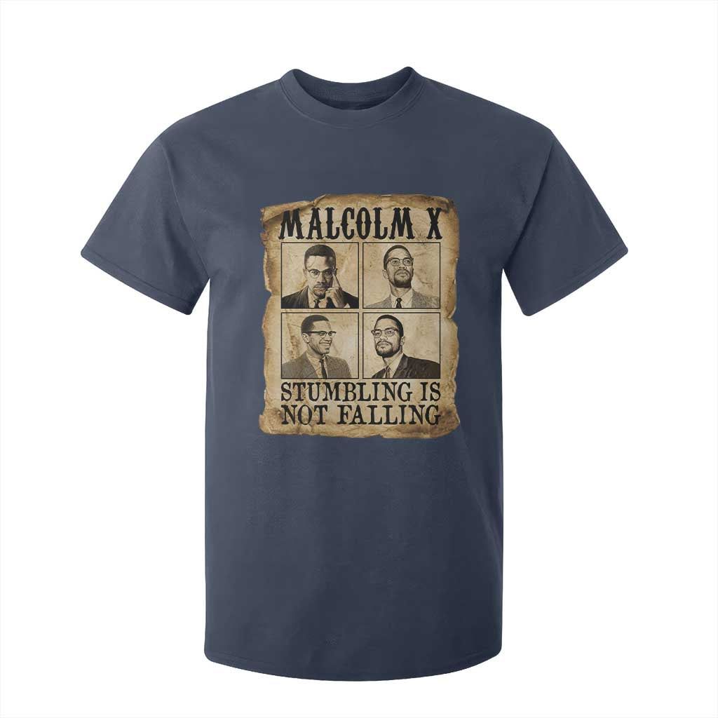 Malcolm X T Shirt For Kid Stumbling Is Not Falling Historical Poster TS12