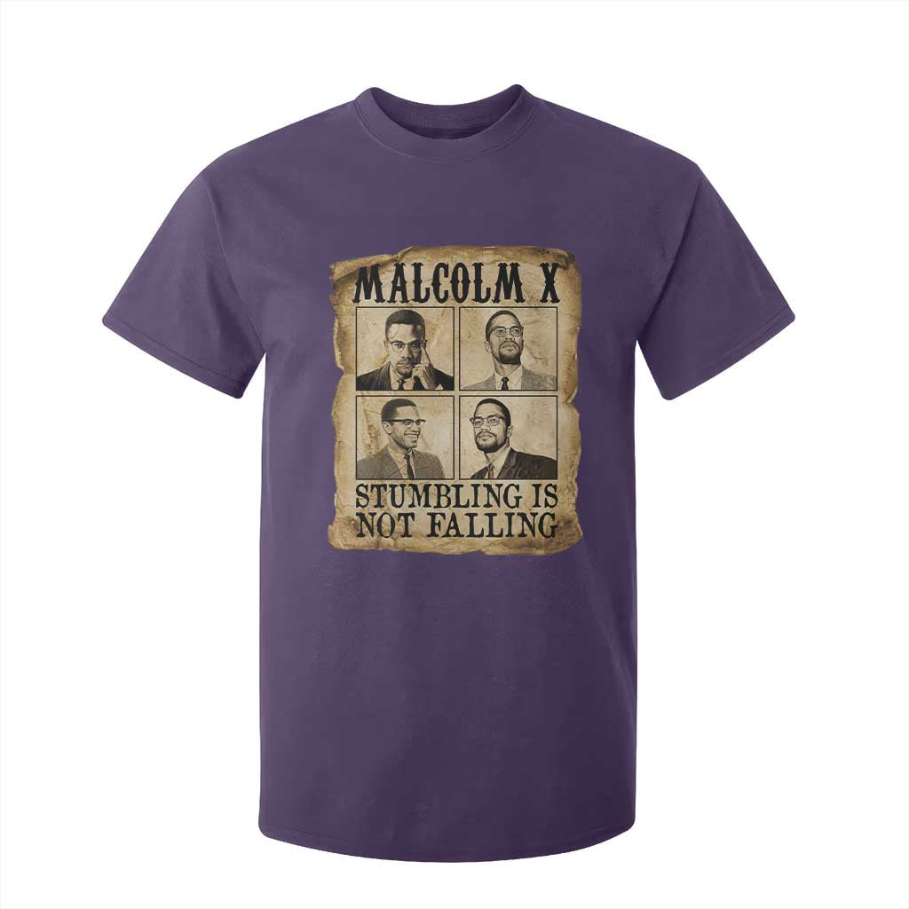 Malcolm X T Shirt For Kid Stumbling Is Not Falling Historical Poster TS12