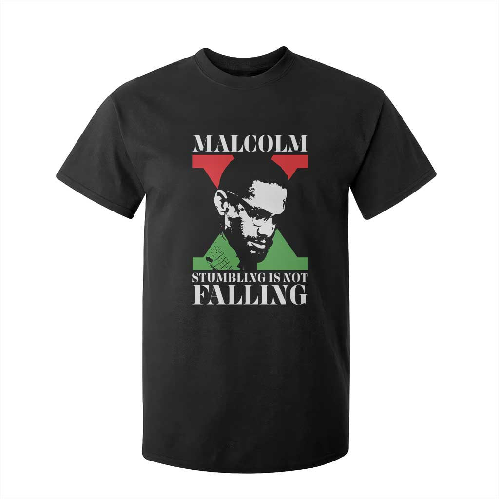 Malcolm X T Shirt For Kid Stumbling Is Not Falling Black History Leader TS12