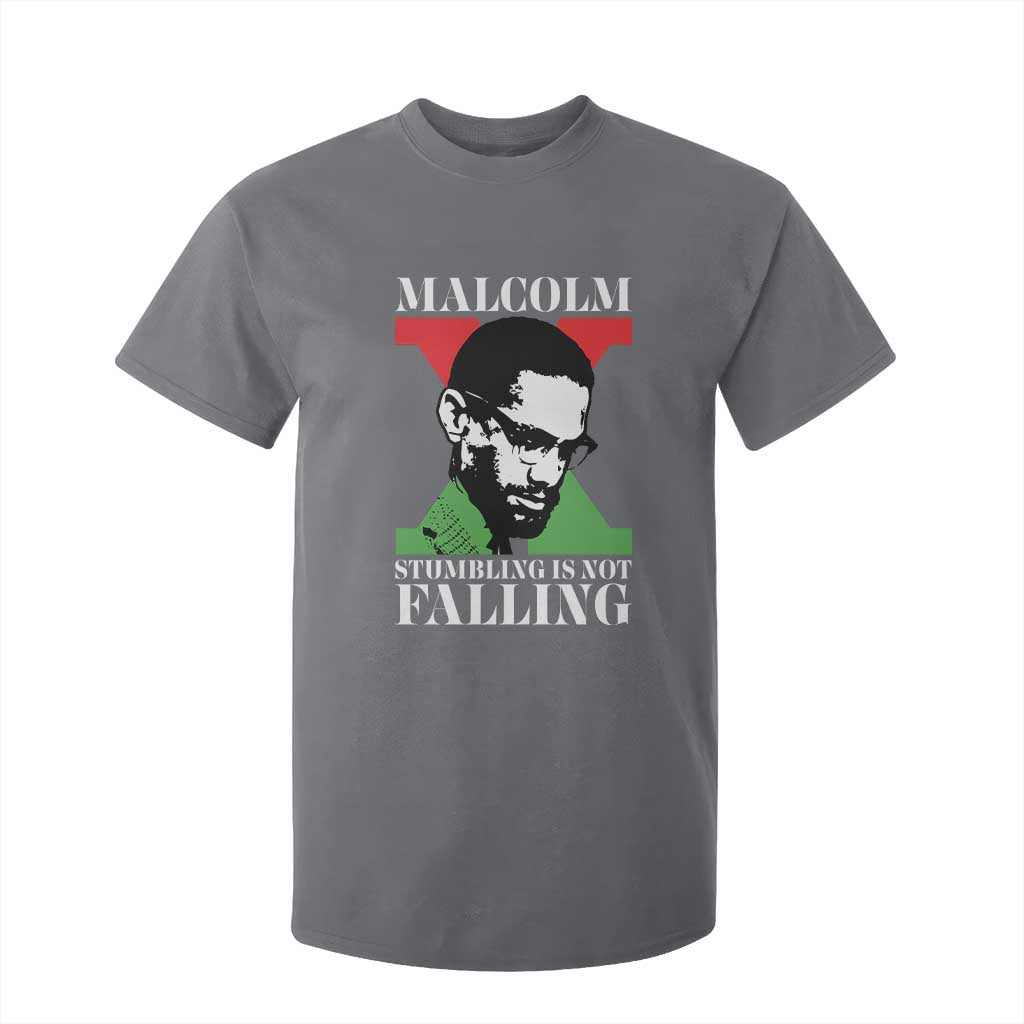 Malcolm X T Shirt For Kid Stumbling Is Not Falling Black History Leader TS12