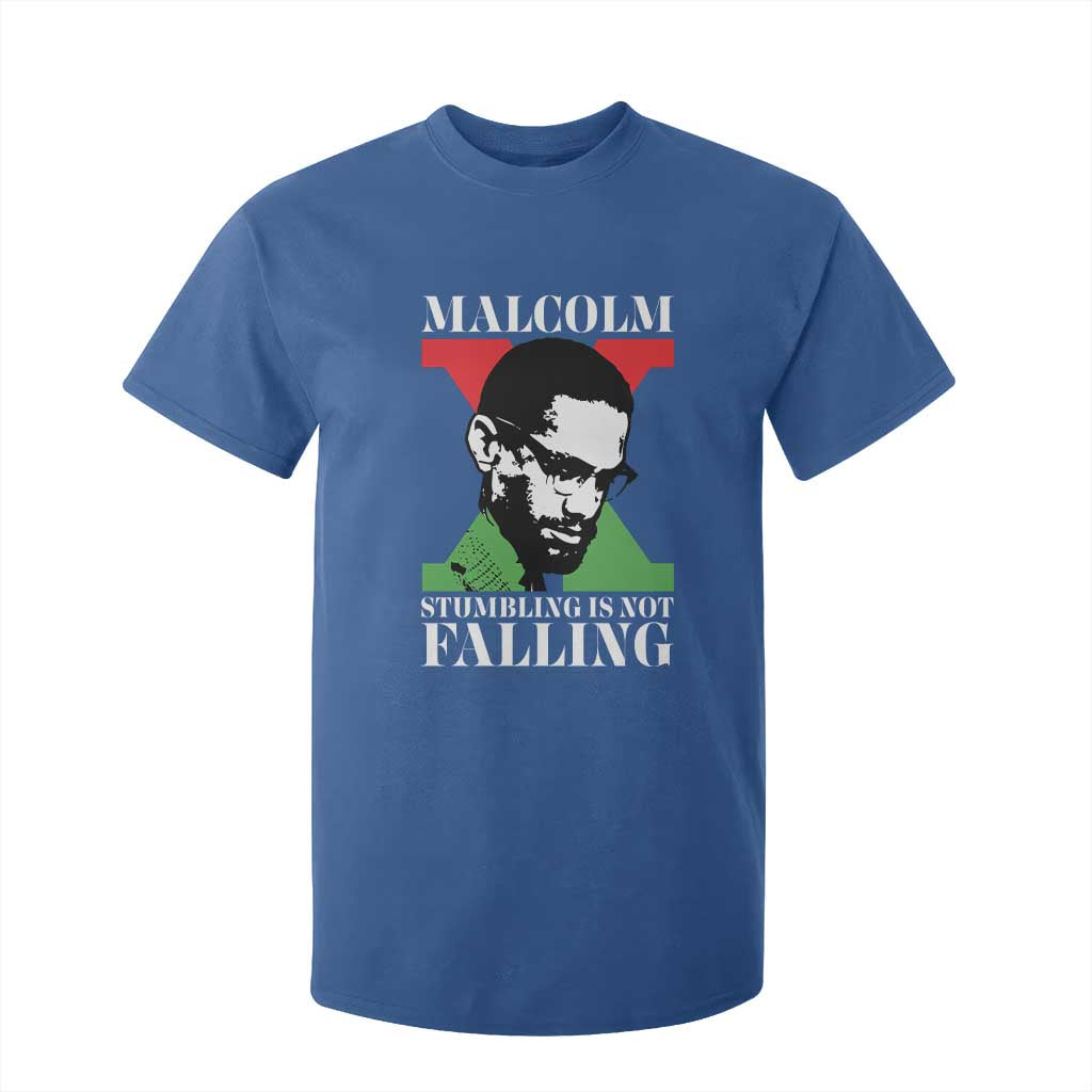 Malcolm X T Shirt For Kid Stumbling Is Not Falling Black History Leader TS12