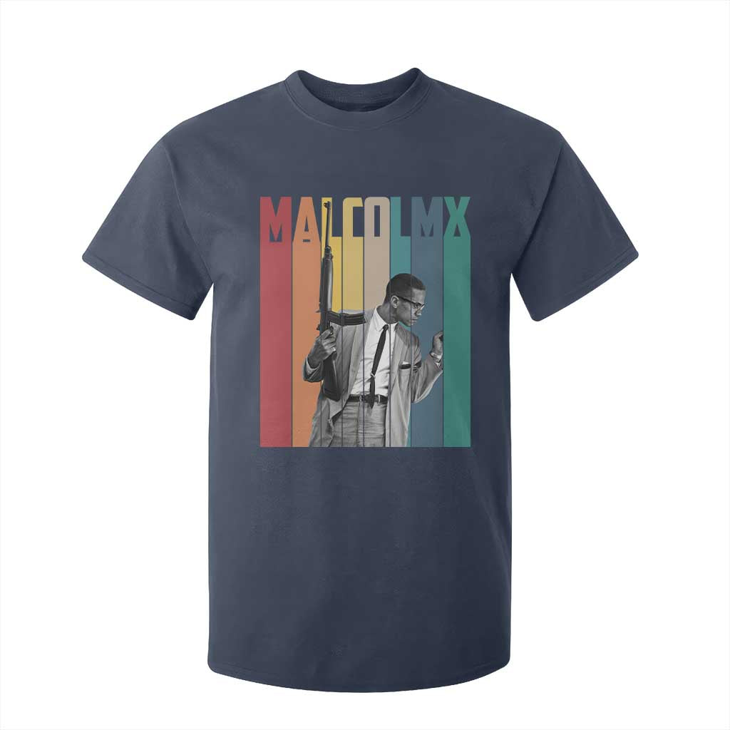 Malcolm X T Shirt For Kid Retro Portrait Black Empowerment Heritage Gift - African Pride