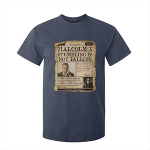 Malcolm X T Shirt For Kid Stumbling Is Not Falling Civil Rights Leader TS12