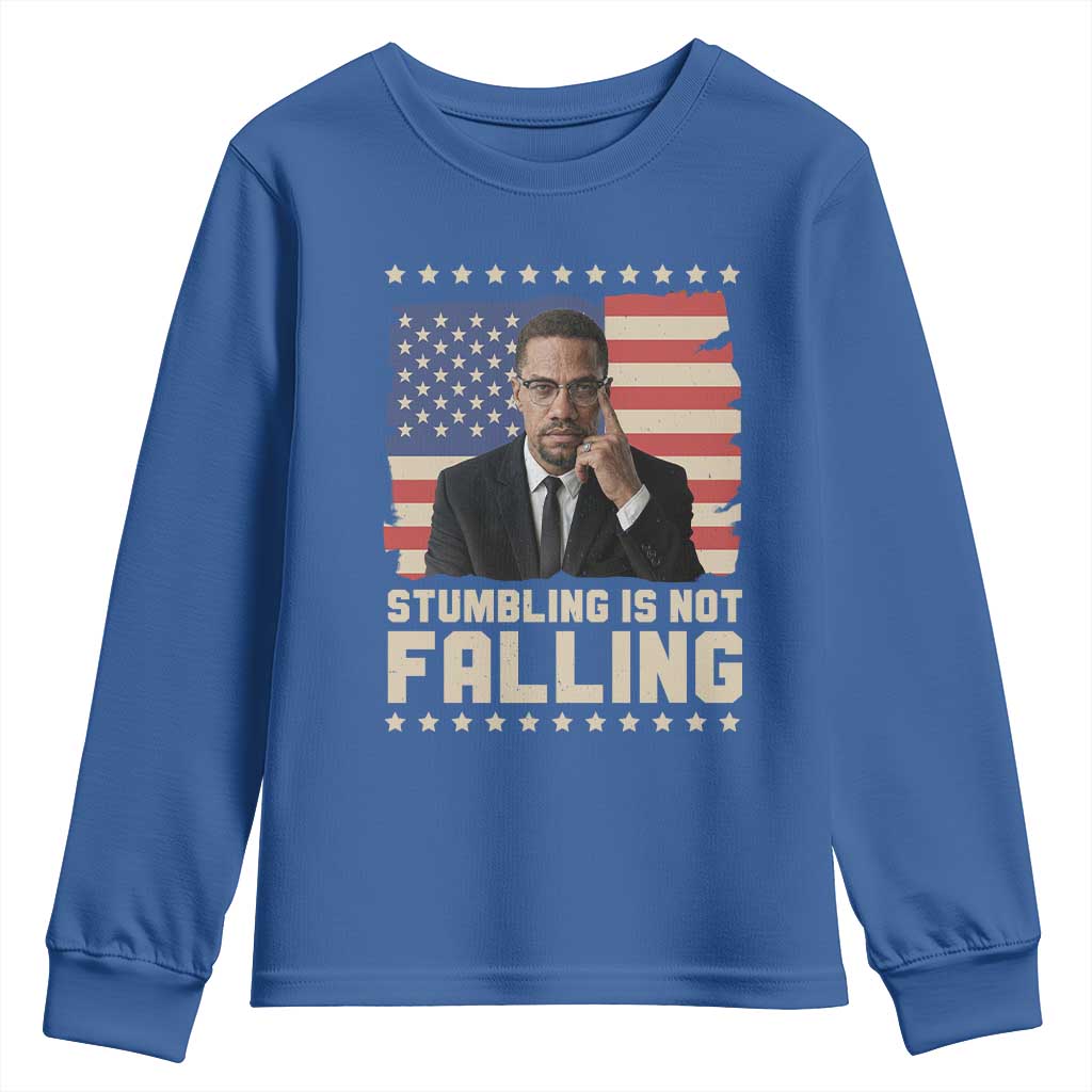 African American Pride Gift Youth Sweatshirt Malcolm X TS12