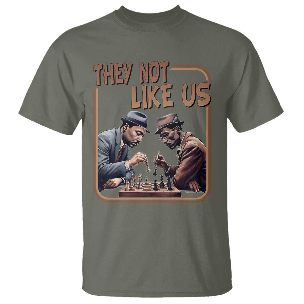 MLK And Malcolm X T Shirt They Not Like Us Revolutionary Leaders - African Pride