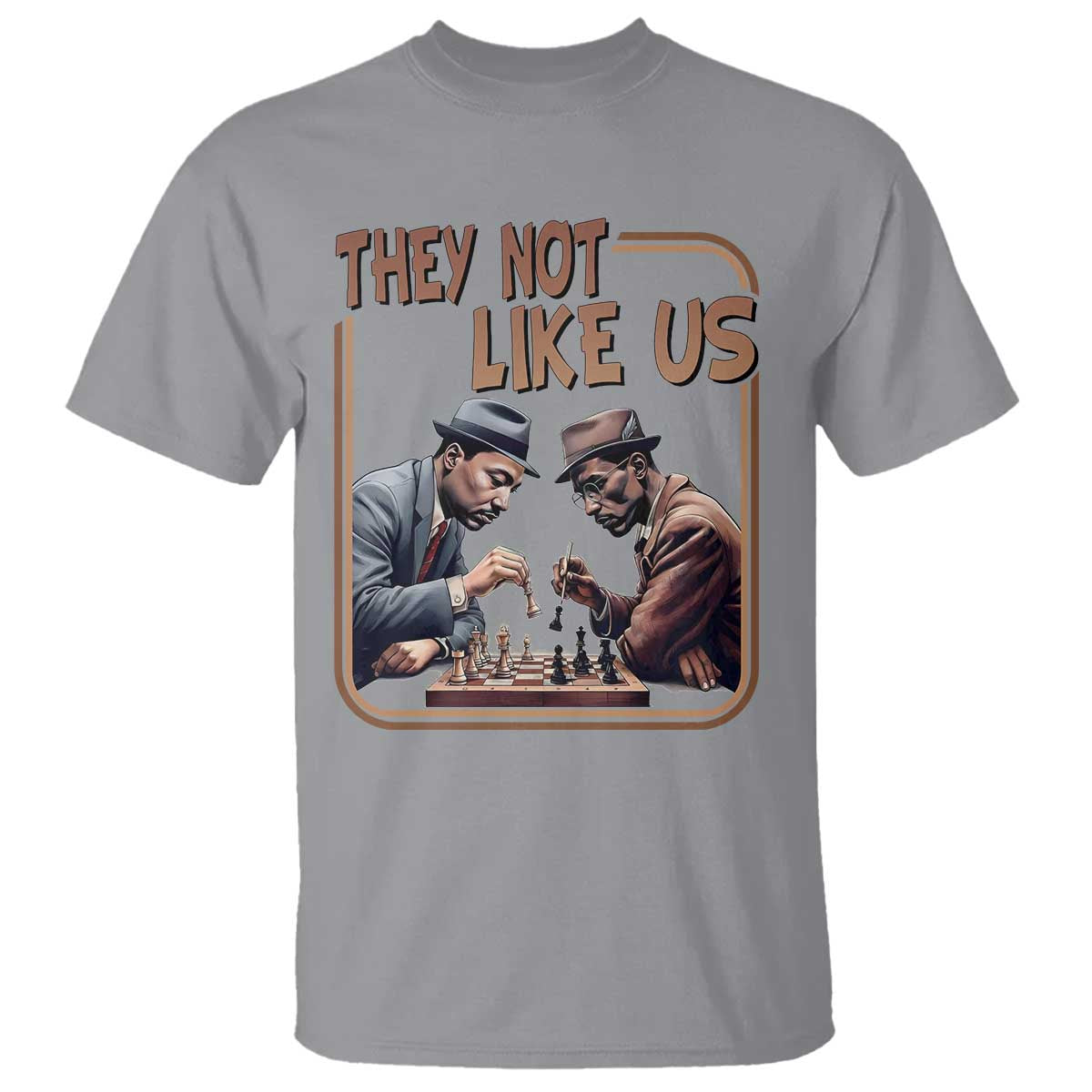 MLK And Malcolm X T Shirt They Not Like Us Revolutionary Leaders - African Pride