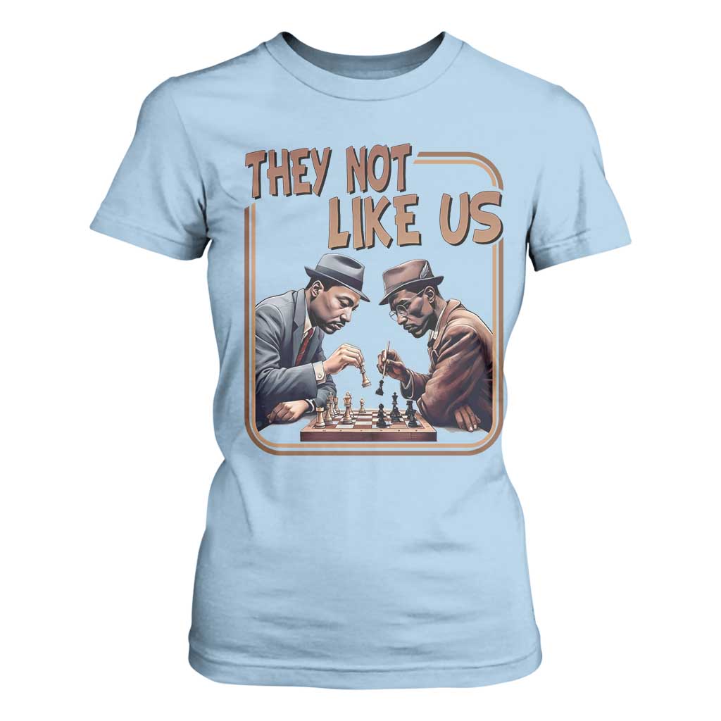 MLK And Malcolm X T Shirt For Women They Not Like Us Revolutionary Leaders - African Pride